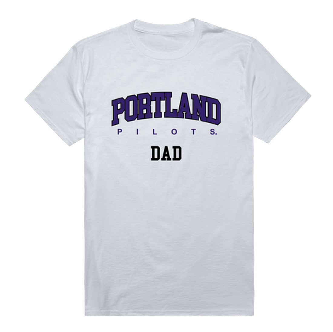 University of Portland Pilots Dad Tee T-Shirt - Heather Grey, Small