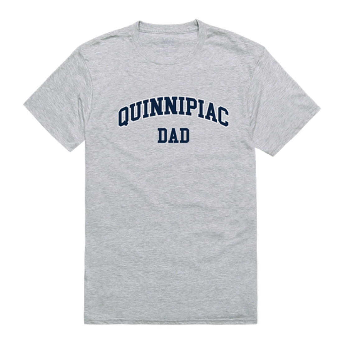 Quinnipiac University Bobcats Dad Tee T-Shirt - Heather Grey, Small