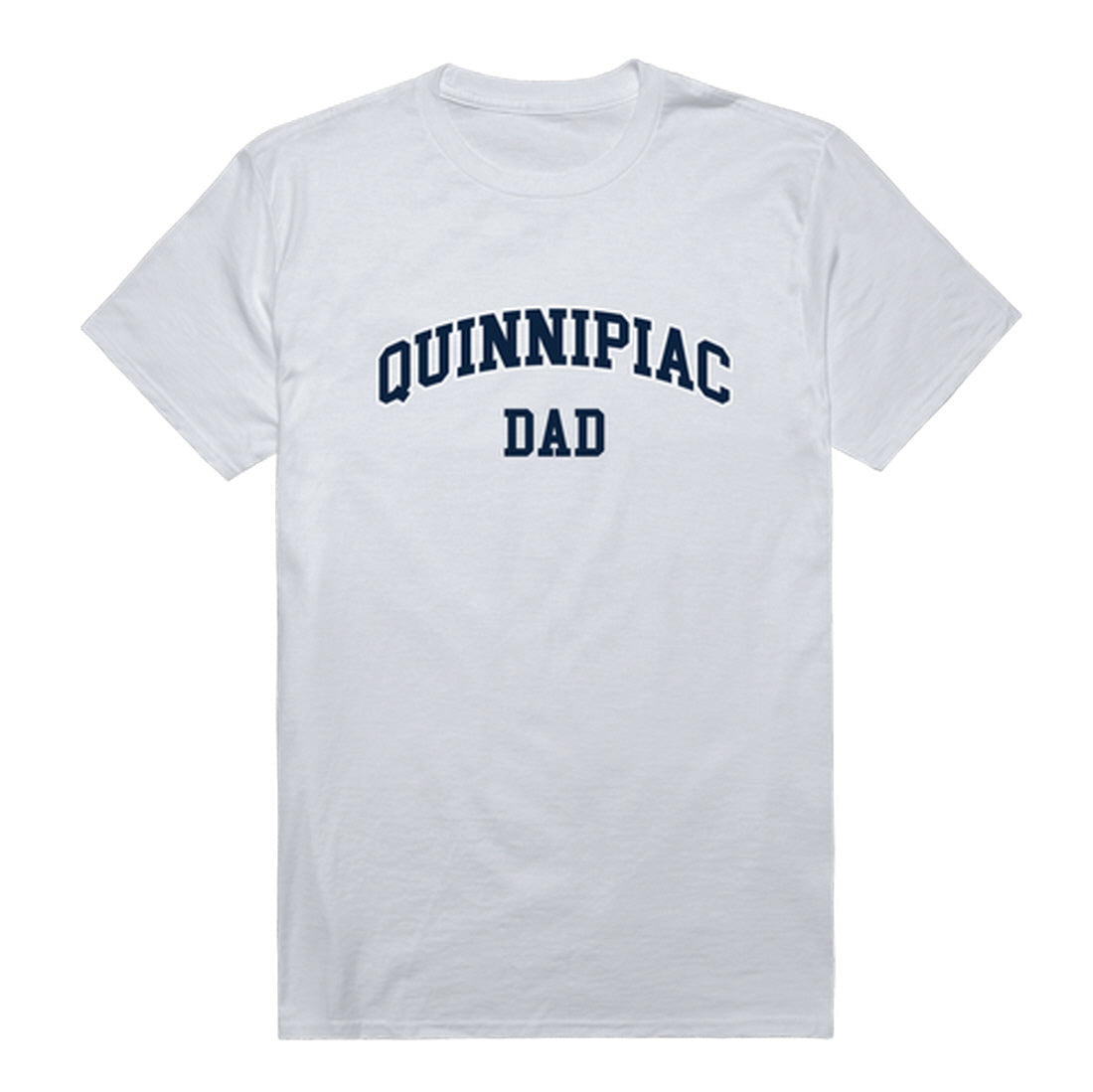 Quinnipiac University Bobcats Dad Tee T-Shirt - Heather Grey, Small