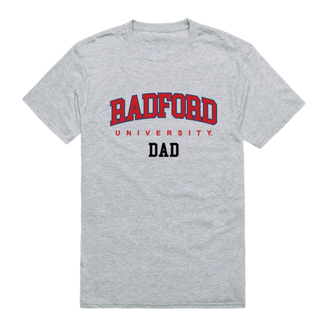 Radford University Highlanders Dad Tee T-Shirt - Heather Grey, Small