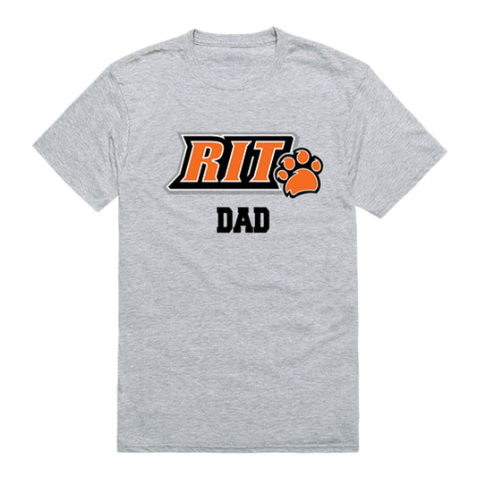 Rochester Institute of Technology Tigers Dad Tee T-Shirt - Heather Grey, Small