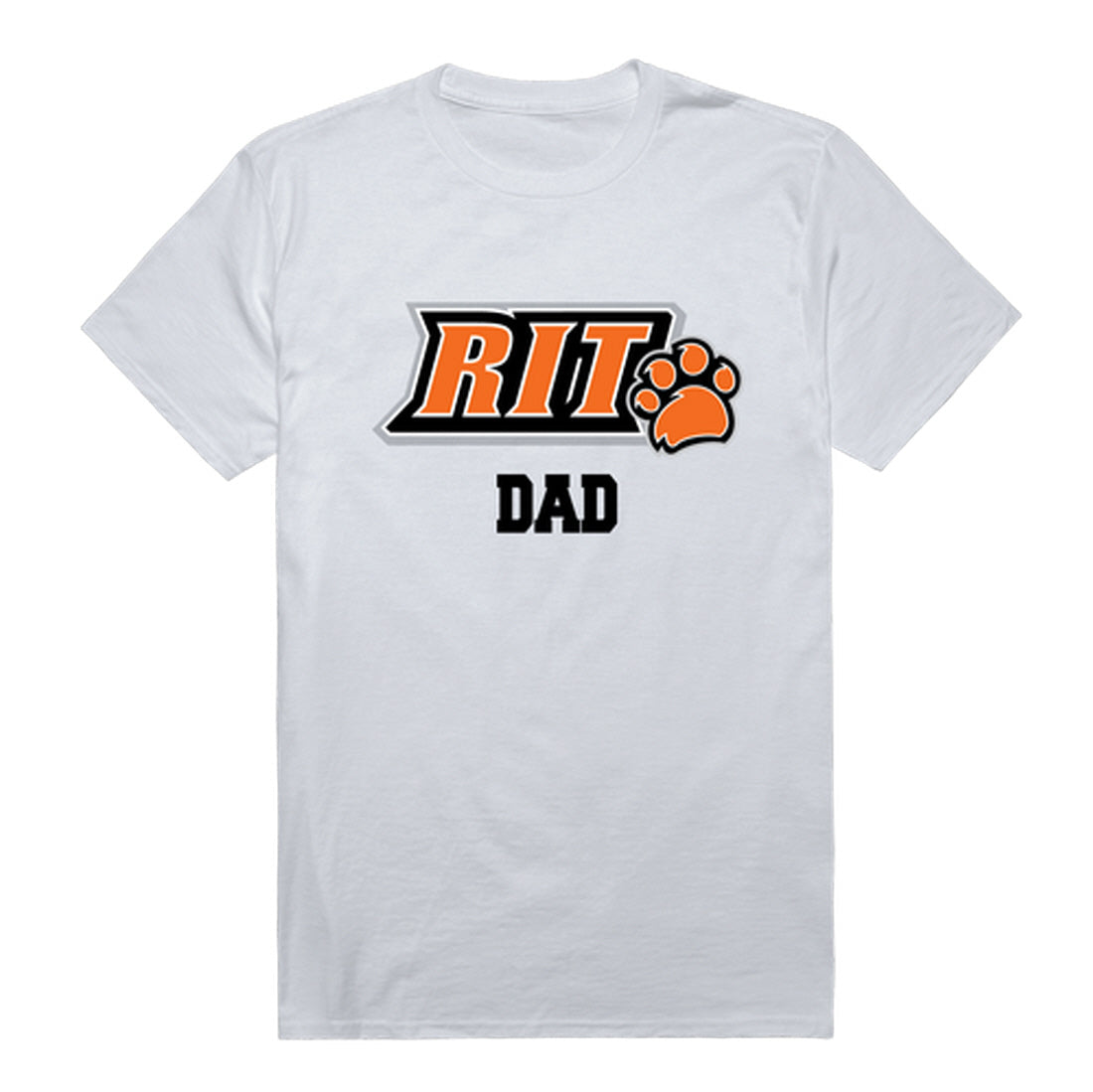 Rochester Institute of Technology Tigers Dad Tee T-Shirt - Heather Grey, Small