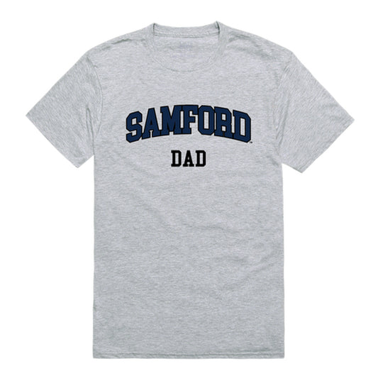 Samford University Bulldogs Dad Tee T-Shirt - Heather Grey, Small