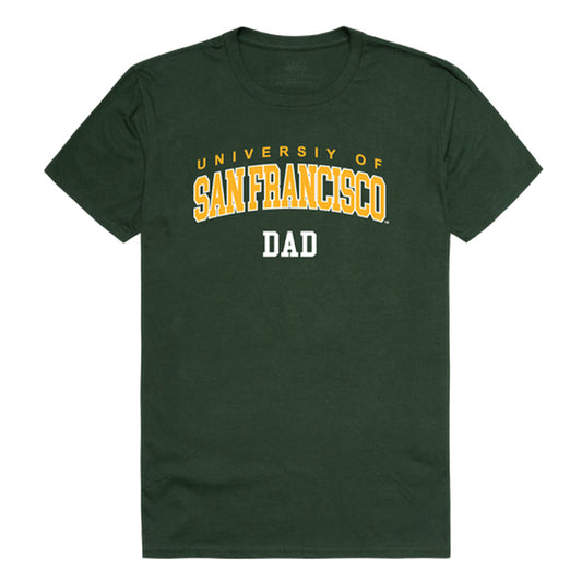 USFCA University of San Francisco Dons Dad Tee T-Shirt - Forest Green, Small