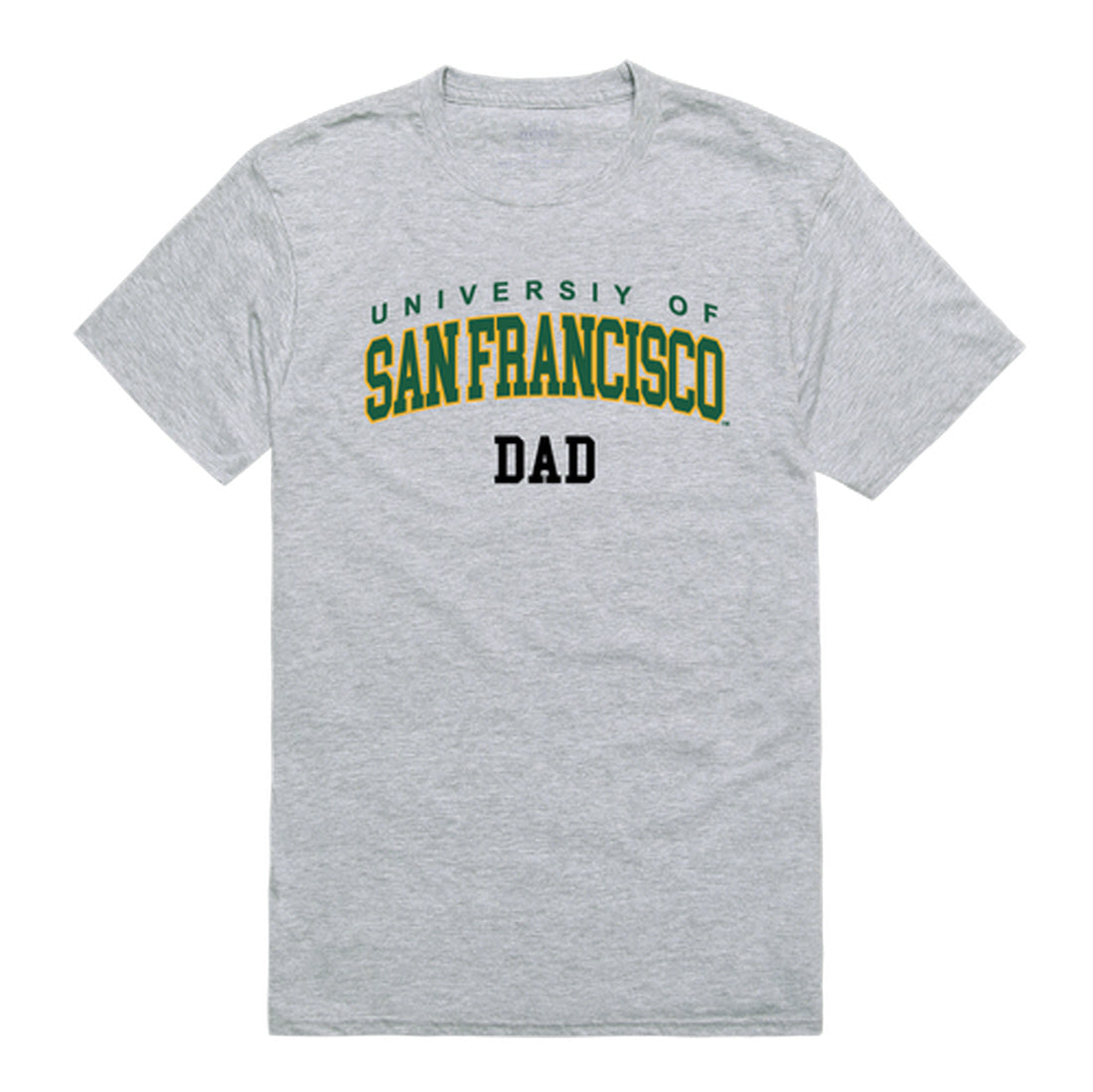 USFCA University of San Francisco Dons Dad Tee T-Shirt - Forest Green, Small