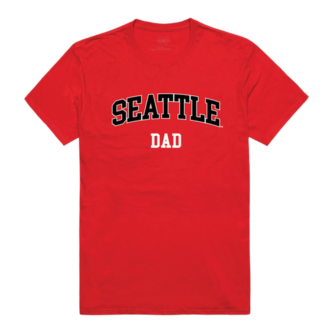 Seattle University Redhawks Dad Tee T-Shirt - Heather Grey, Small