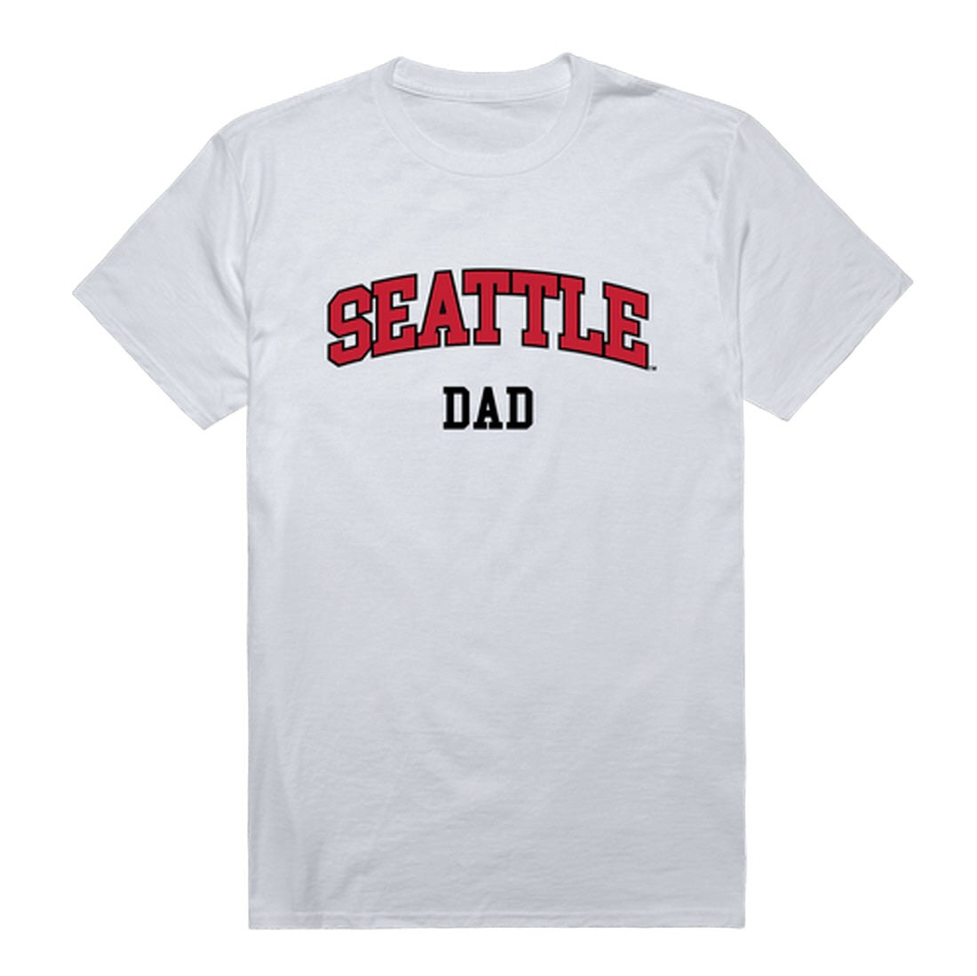 Seattle University Redhawks Dad Tee T-Shirt - Heather Grey, Small