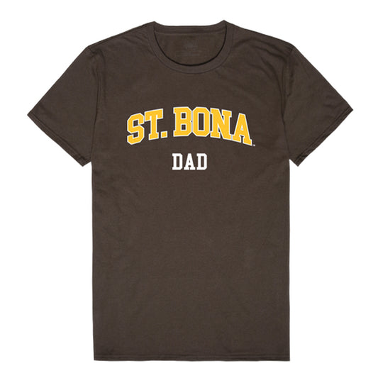 St. Bonaventure University Bonnies Dad Tee T-Shirt - Brown, Small