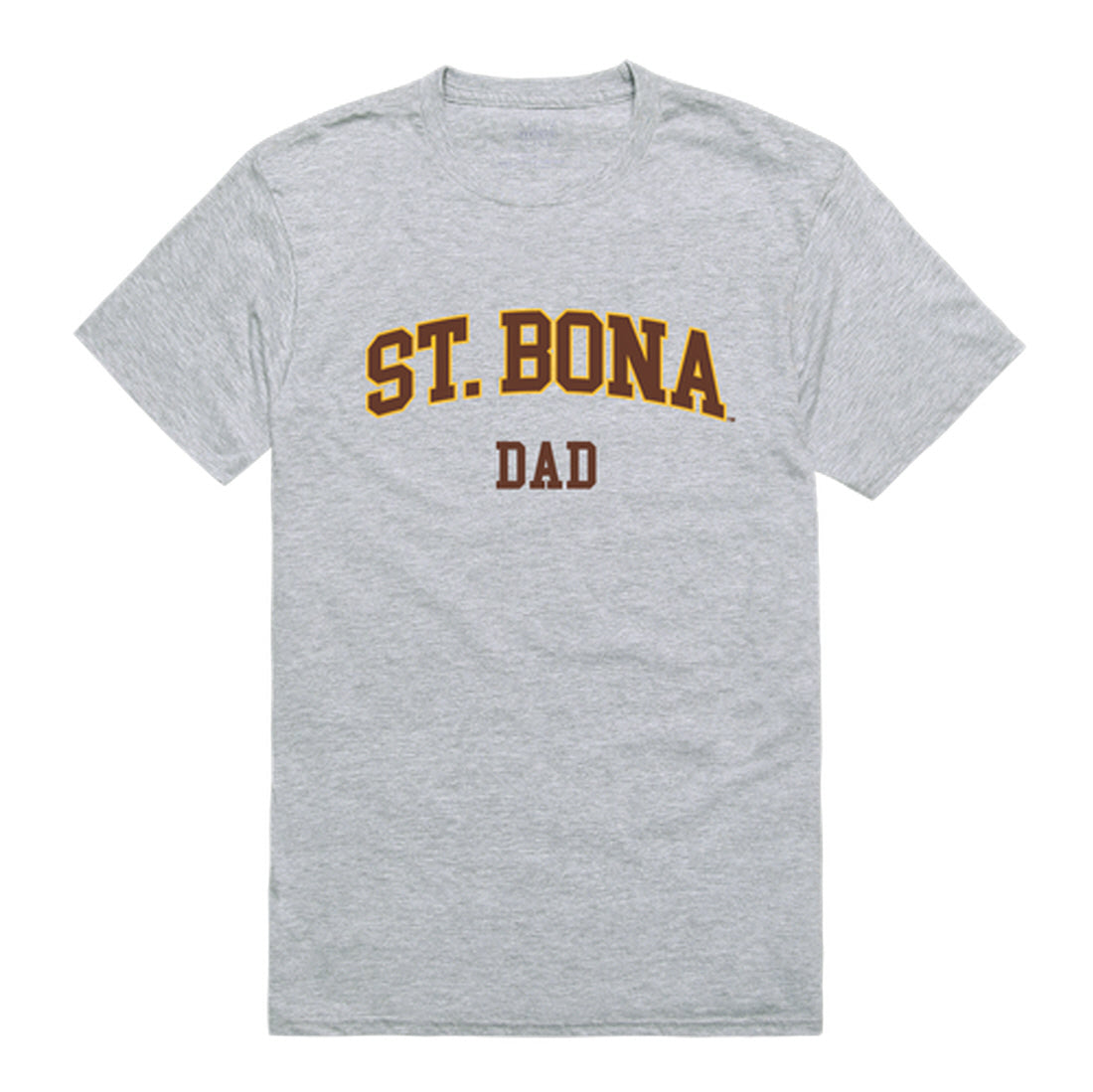 St. Bonaventure University Bonnies Dad Tee T-Shirt - Brown, Small