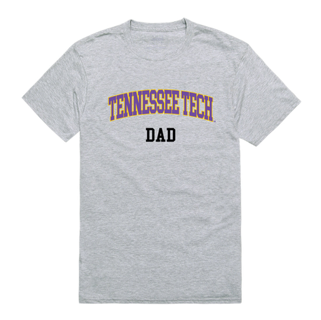 Tennessee Technological University Golden Eagles Dad Tee T-Shirt - Heather Grey, Small