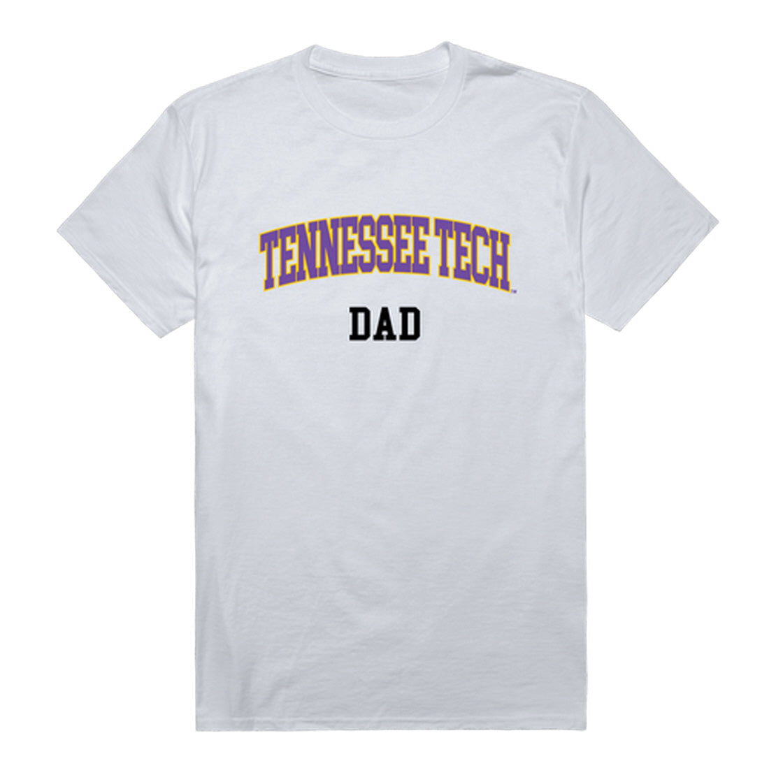 Tennessee Technological University Golden Eagles Dad Tee T-Shirt - Heather Grey, Small