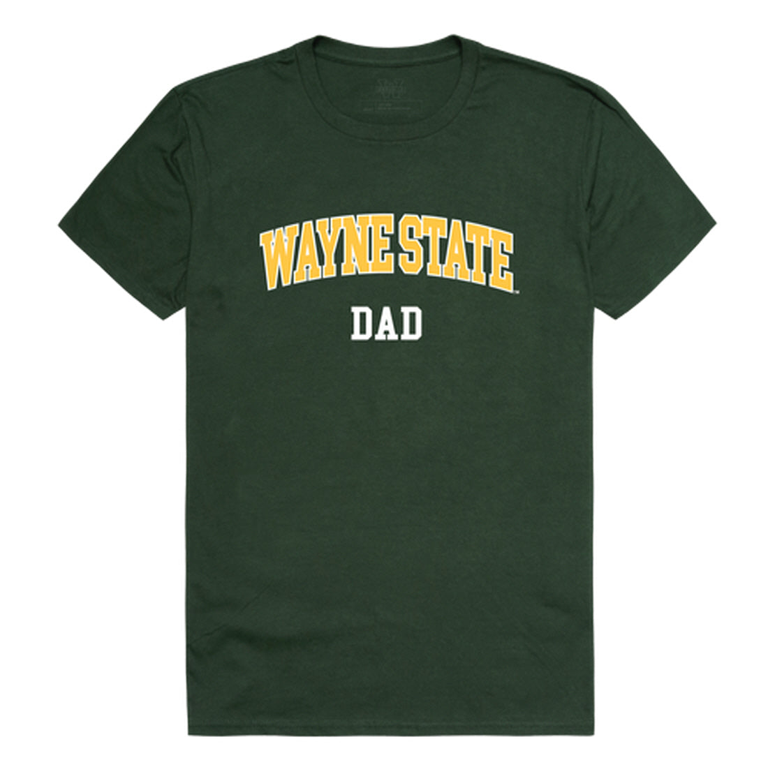 Wayne State University Warriors Dad Tee T-Shirt - Forest Green, Small