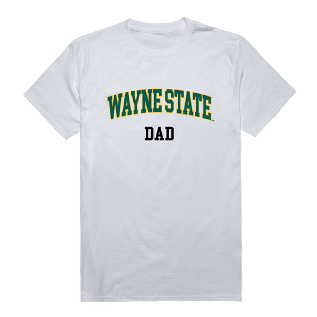 Wayne State University Warriors Dad Tee T-Shirt - Forest Green, Small