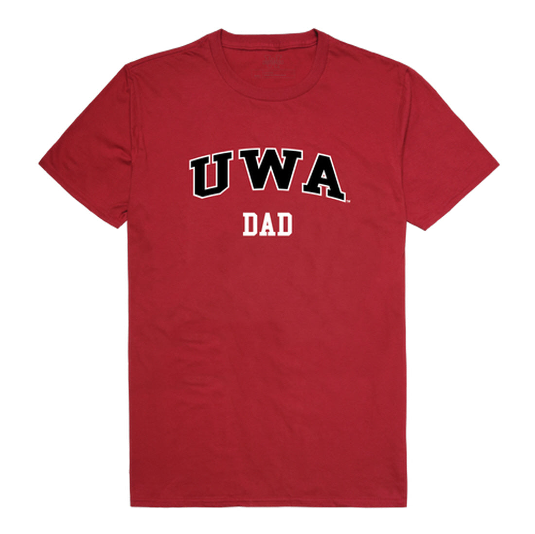 The University of West Alabama Tigers Dad Tee T-Shirt - Cardinal, Small