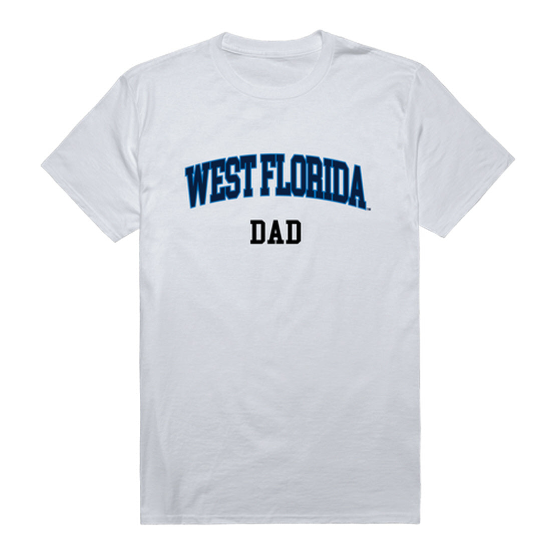 University of West Florida Argonauts Dad Tee T-Shirt - Heather Grey, Small