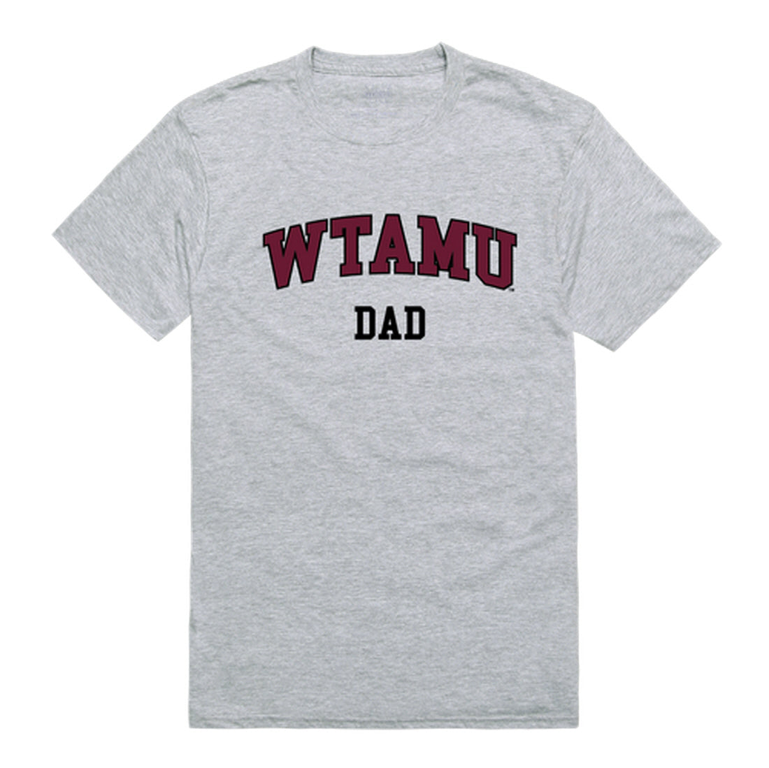 WTAMU West Texas A&M University Buffaloes Dad Tee T-Shirt - Heather Grey, Small