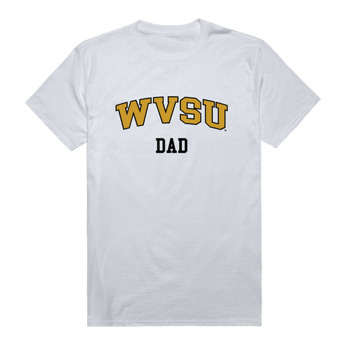 WVSU West Virginia State University Yellow Jackets Dad Tee T-Shirt - Black, Small