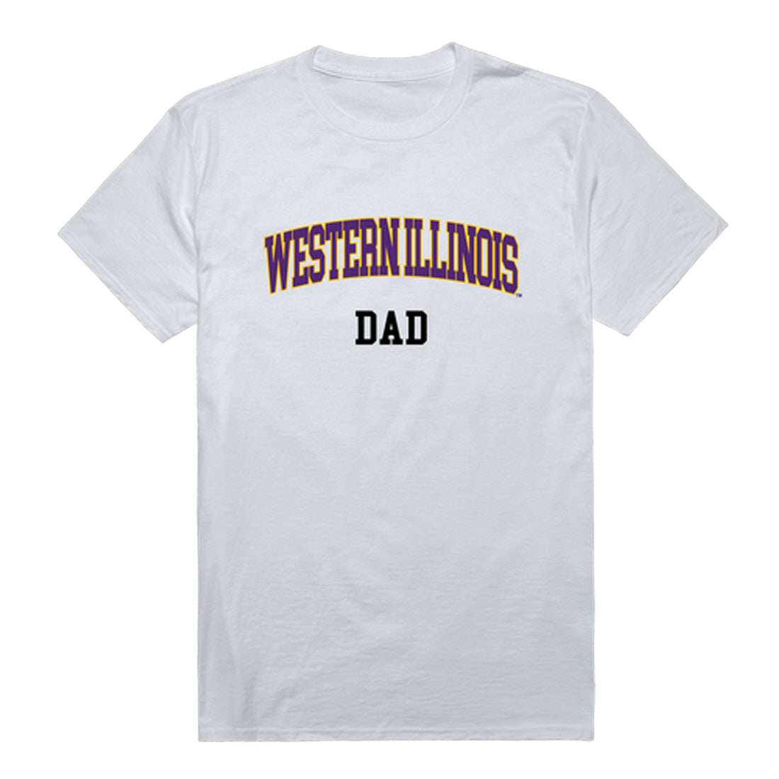 Western Illinois University Leathernecks Dad Tee T-Shirt - Heather Grey, Small