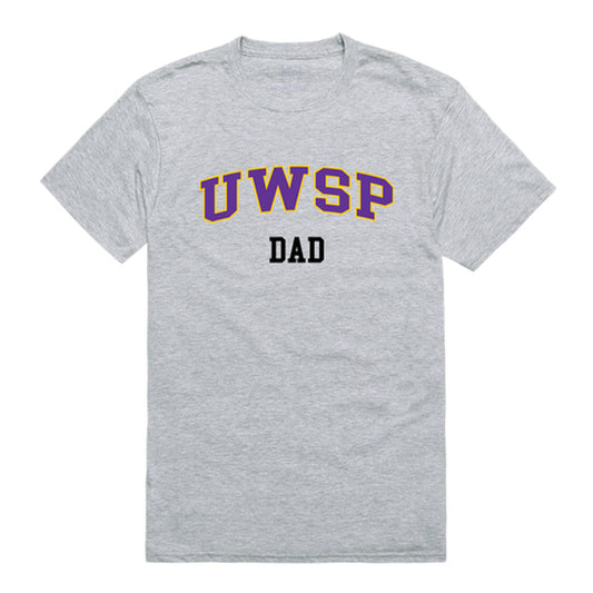 University of Wisconsin-Stevens Point Dad Tee T-Shirt - Heather Grey, Small