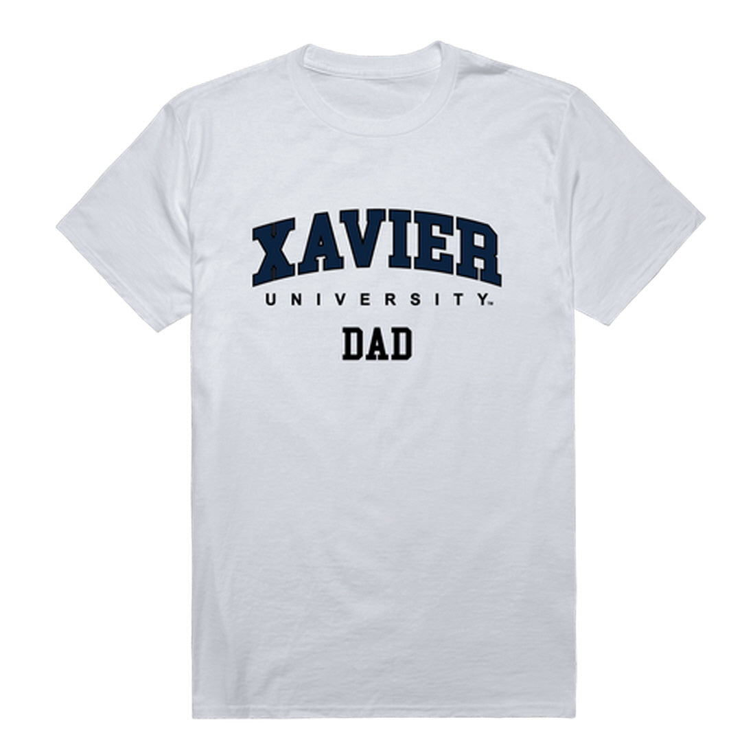 Xavier University Muskateers Dad Tee T-Shirt - Heather Grey, Small