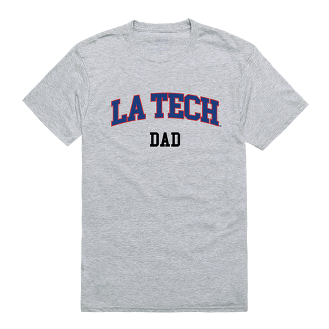 Louisiana Tech University Foundation Dad Tee T-Shirt - Heather Grey, Small