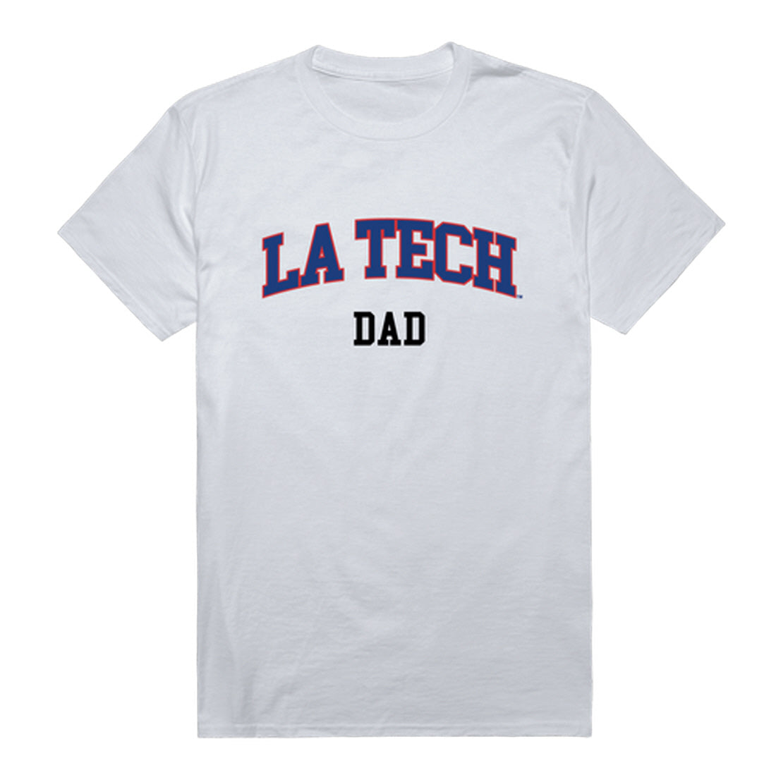 Louisiana Tech University Foundation Dad Tee T-Shirt - Heather Grey, Small