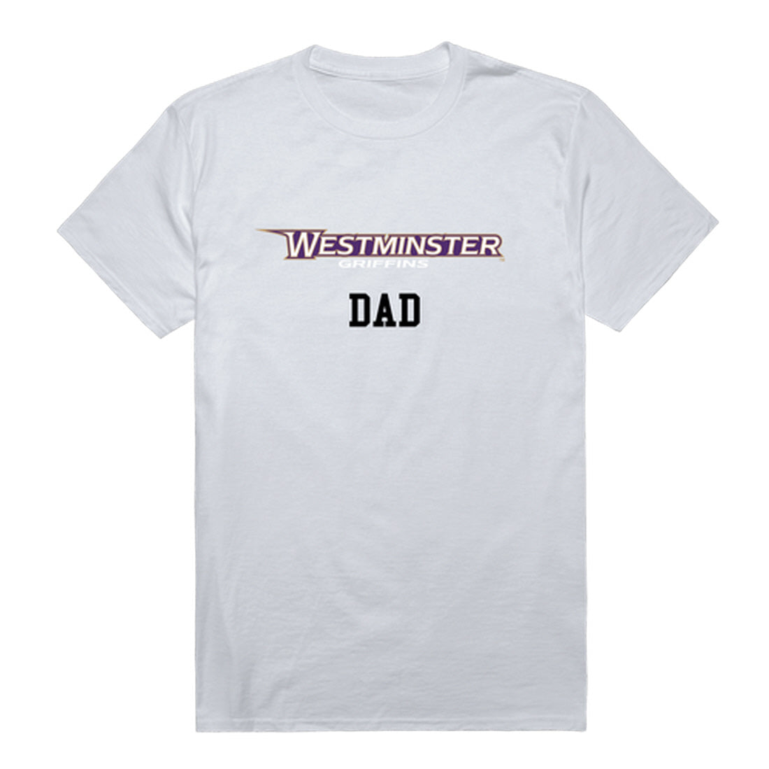 Westminster College Griffins Dad Tee T-Shirt - Heather Grey, Small