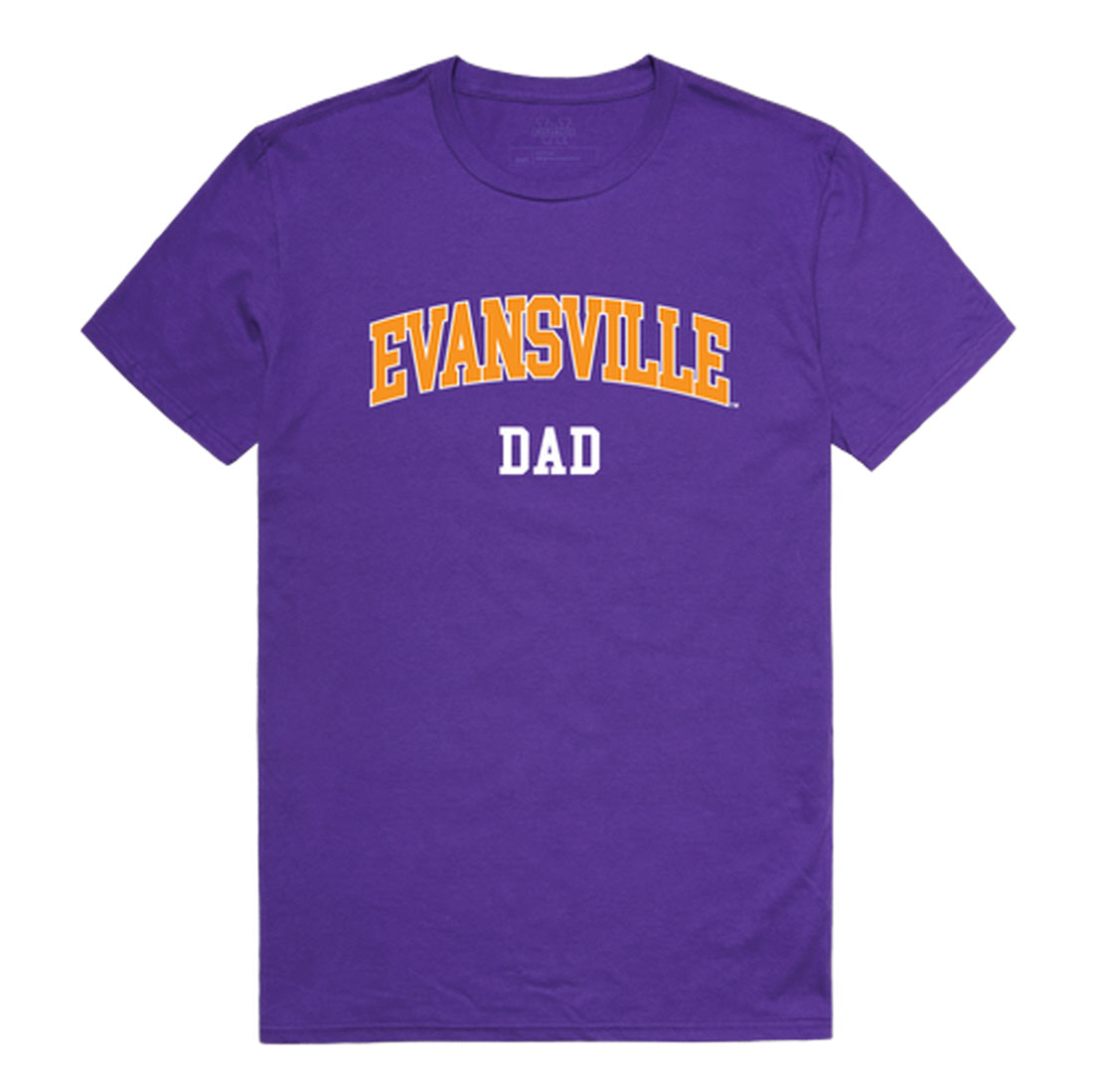 University of Evansville Purple Aces Dad Tee T-Shirt - Heather Grey, Small