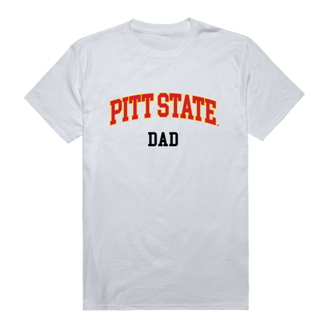 Pittsburg State University Gorillas Dad Tee T-Shirt - Heather Grey, Small