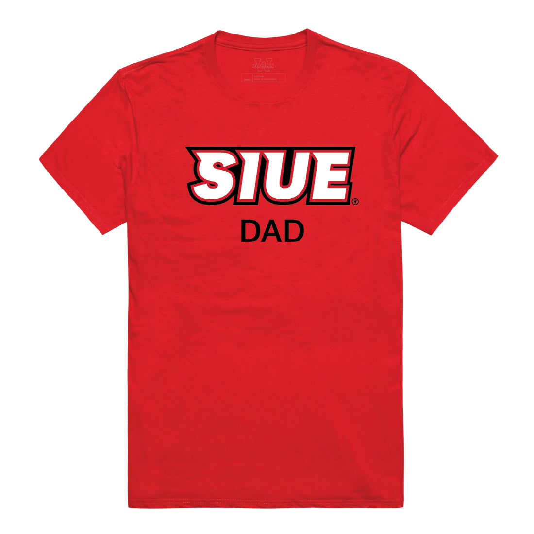 SIUE Southern Illinois University Edwardsville Cougars Dad Tee T-Shirt - Heather Grey, Small