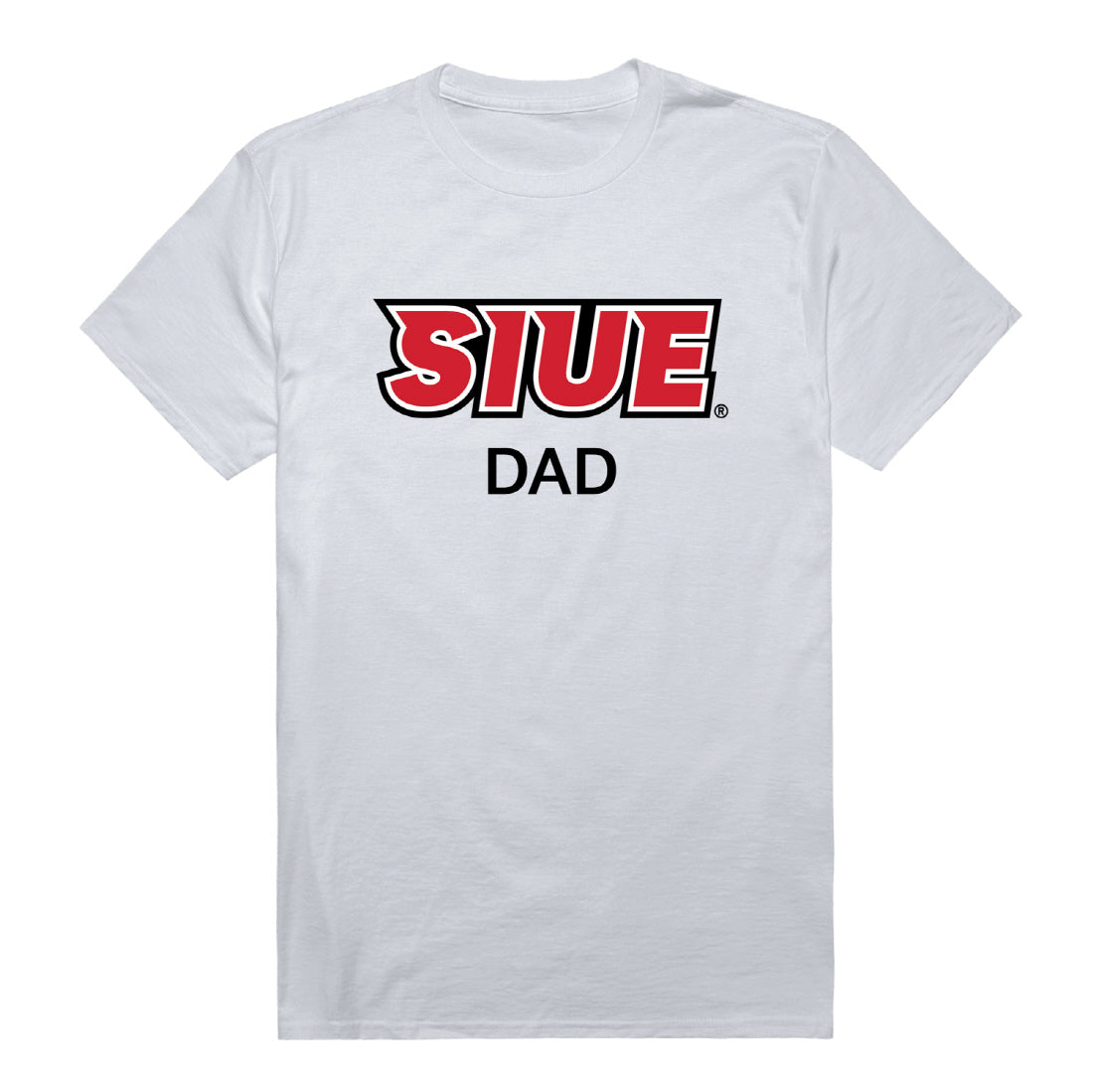 SIUE Southern Illinois University Edwardsville Cougars Dad Tee T-Shirt - Heather Grey, Small