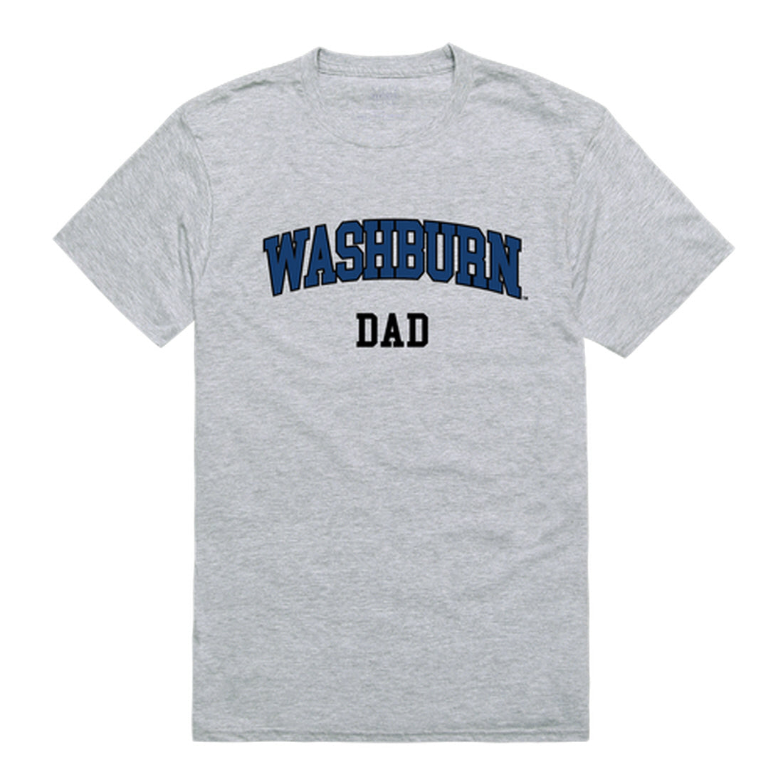 Washburn University Ichabods Dad Tee T-Shirt - Heather Grey, Small