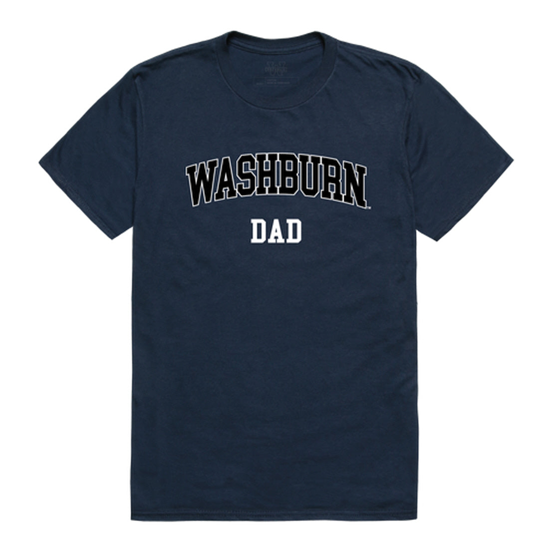 Washburn University Ichabods Dad Tee T-Shirt - Heather Grey, Small