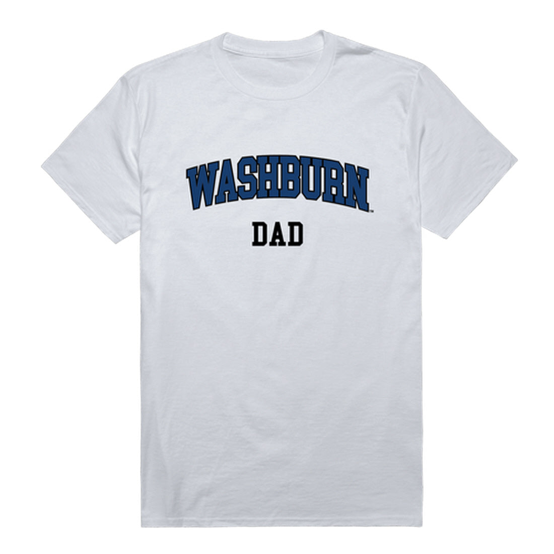 Washburn University Ichabods Dad Tee T-Shirt - Heather Grey, Small