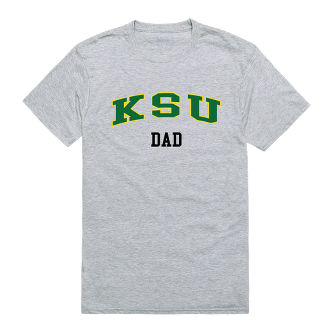 Kentucky State University Thorobreds Dad Tee T-Shirt - Heather Grey, Small