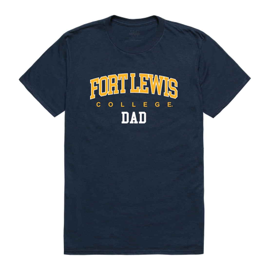 Fort Lewis College Skyhawks Dad Tee T-Shirt - Heather Grey, Small