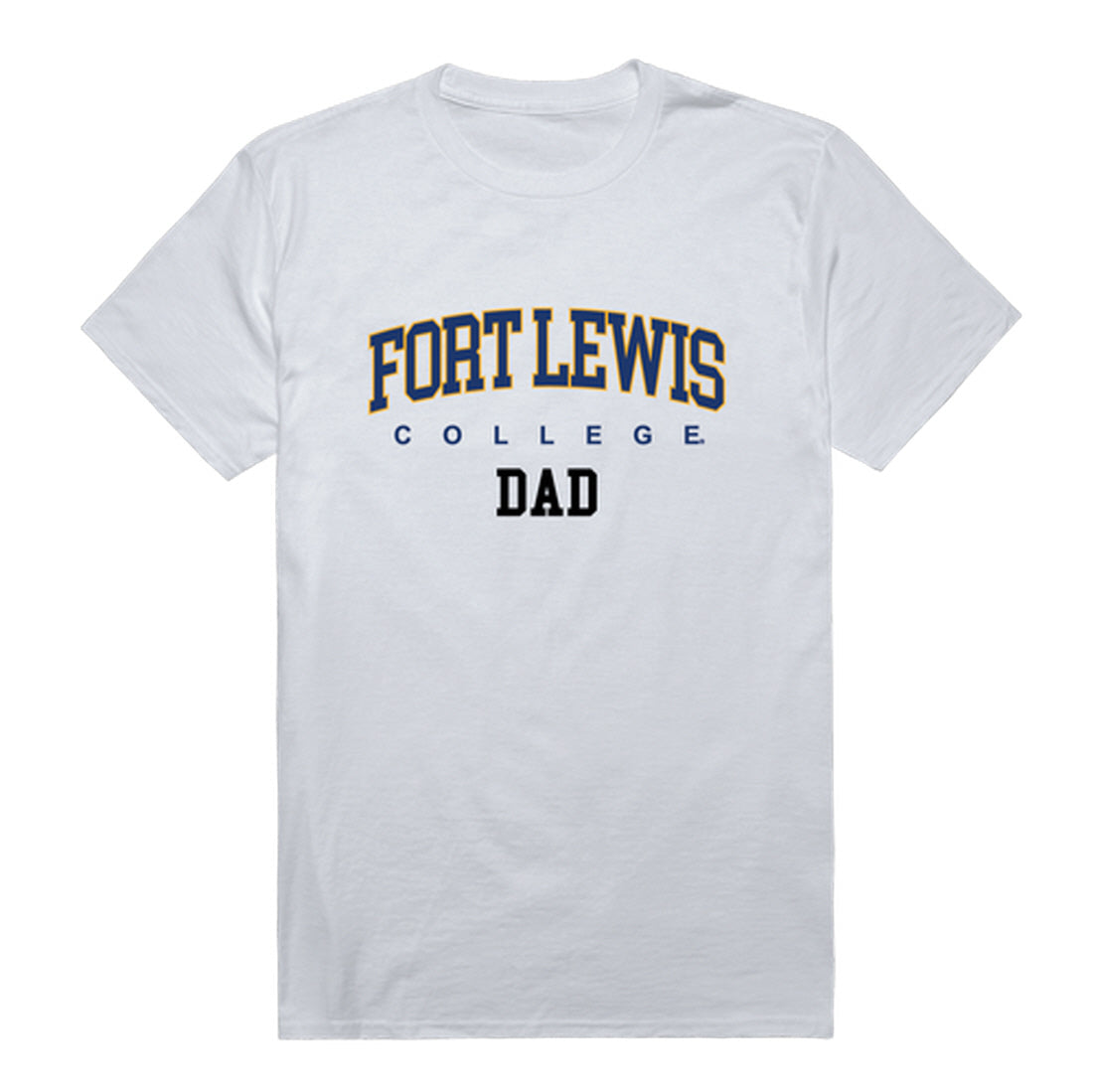 Fort Lewis College Skyhawks Dad Tee T-Shirt - Heather Grey, Small