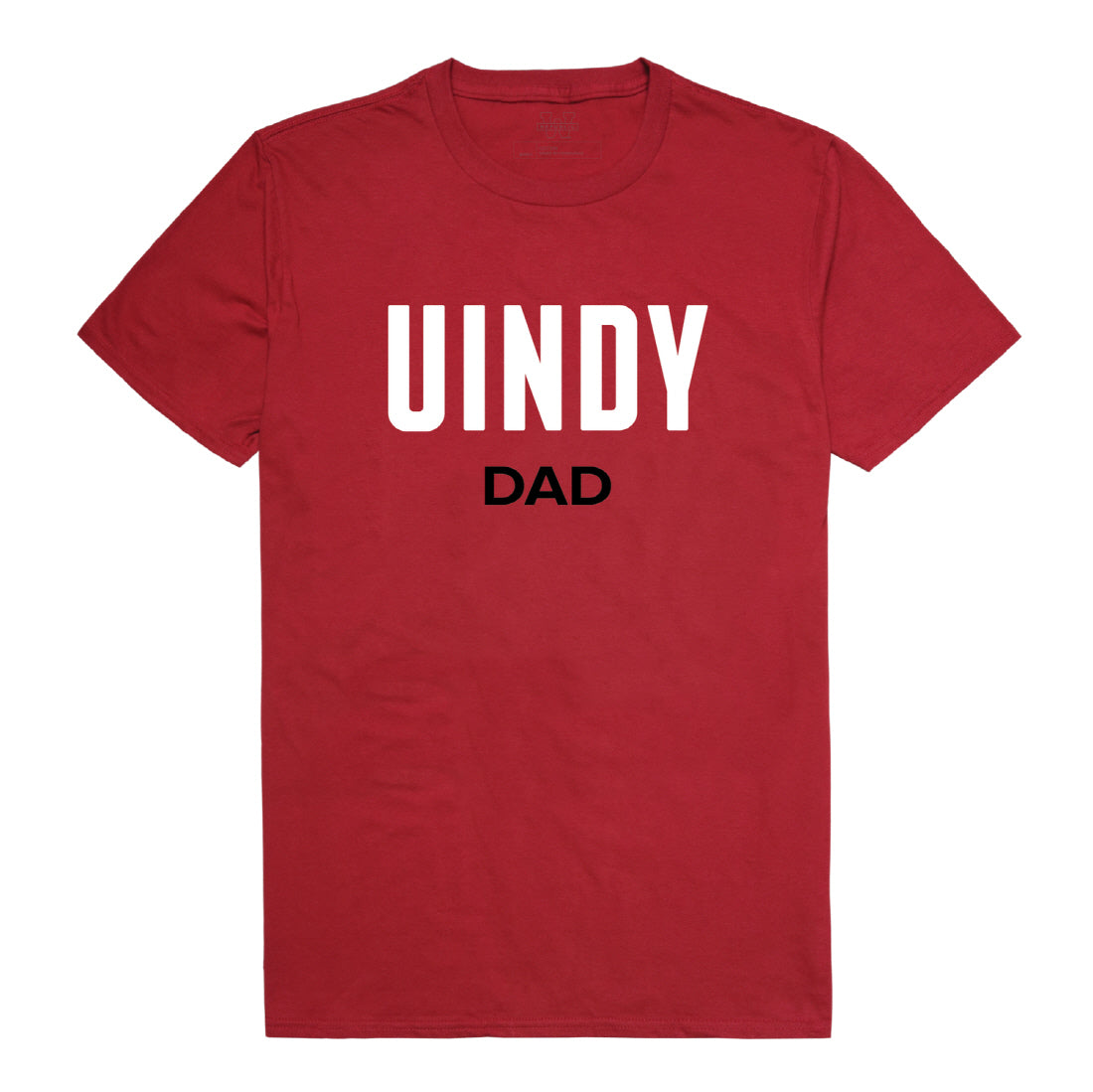 University of Indianapolis Greyhounds Dad Tee T-Shirt - Cardinal, Small