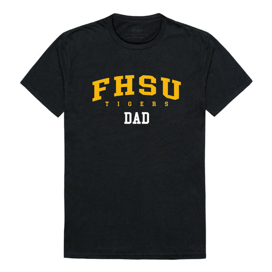 Fort Hays State University Tigers Dad Tee T-Shirt - Black, Small