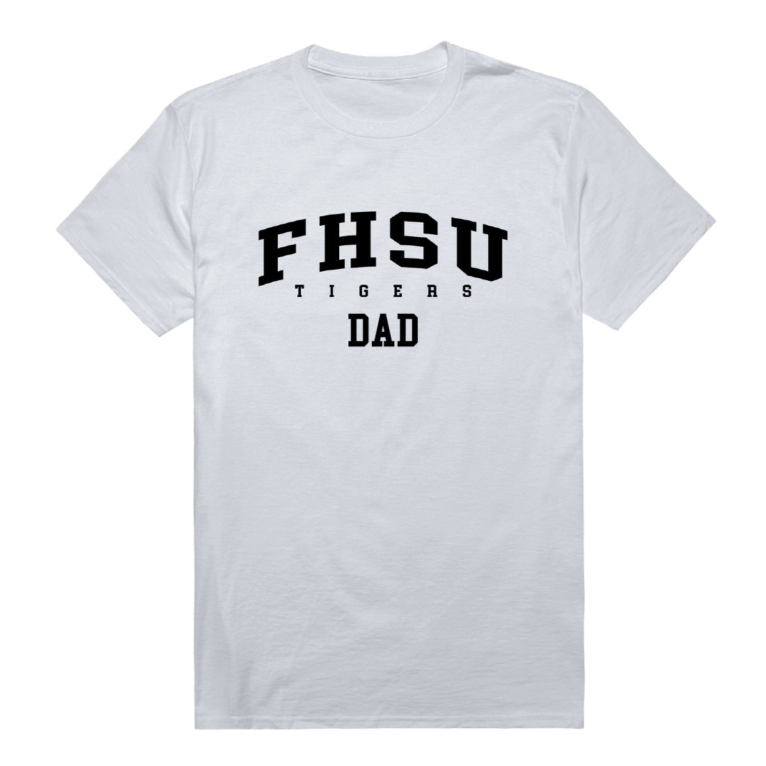 Fort Hays State University Tigers Dad Tee T-Shirt - Black, Small