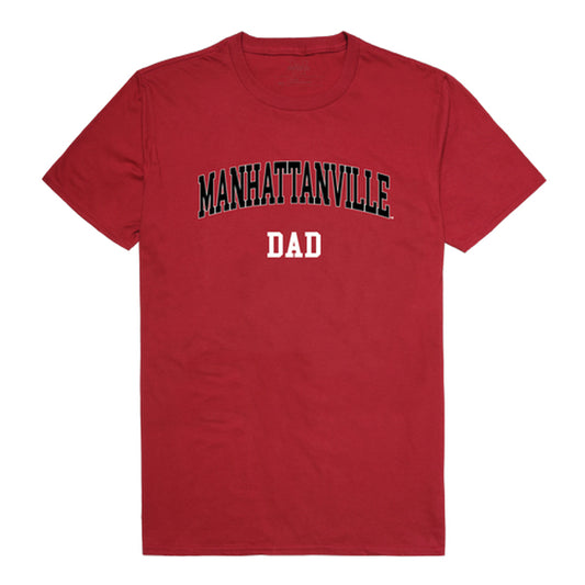 Manhattanville College Valiants Dad Tee T-Shirt - Cardinal, Small