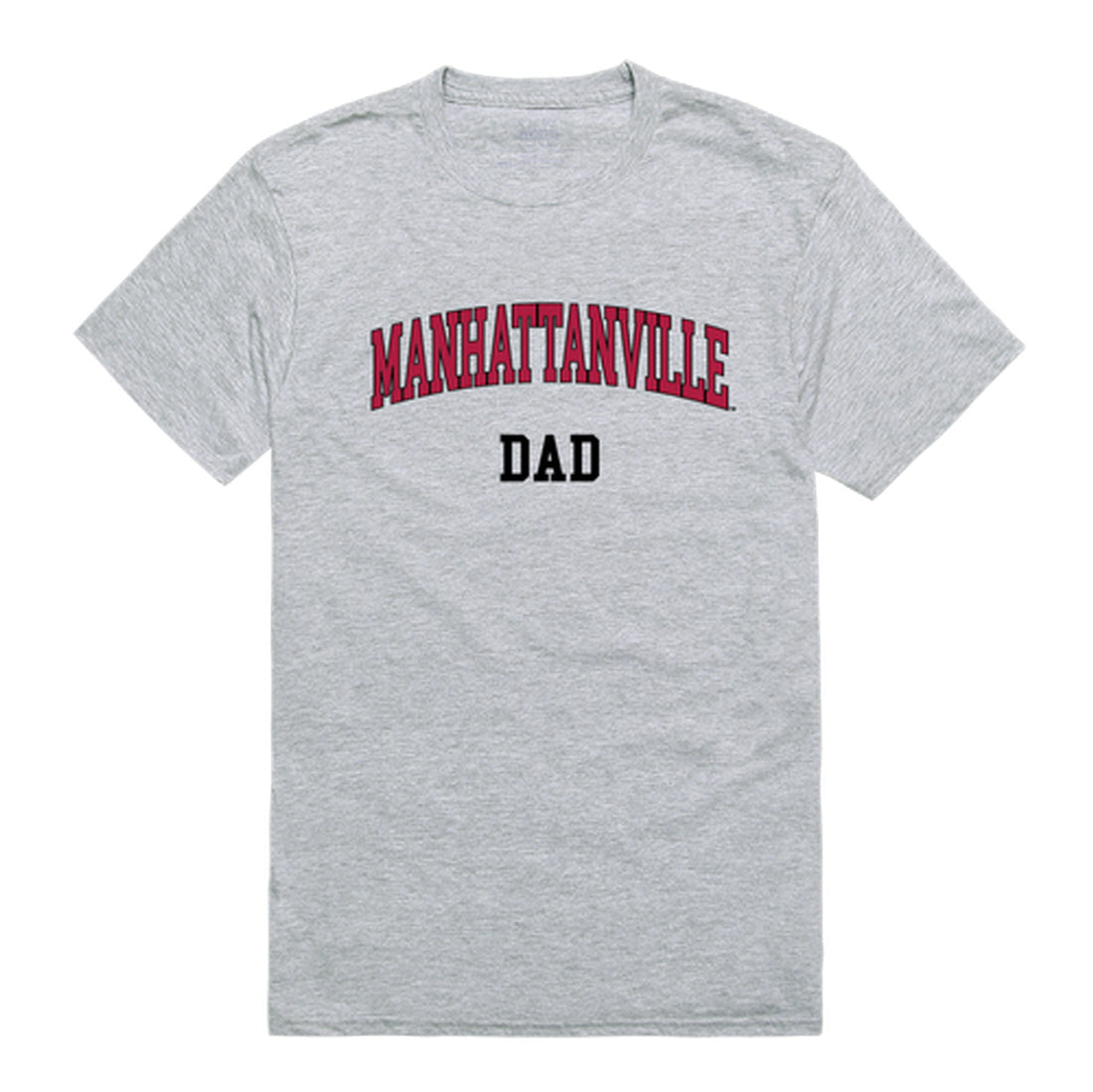 Manhattanville College Valiants Dad Tee T-Shirt - Cardinal, Small