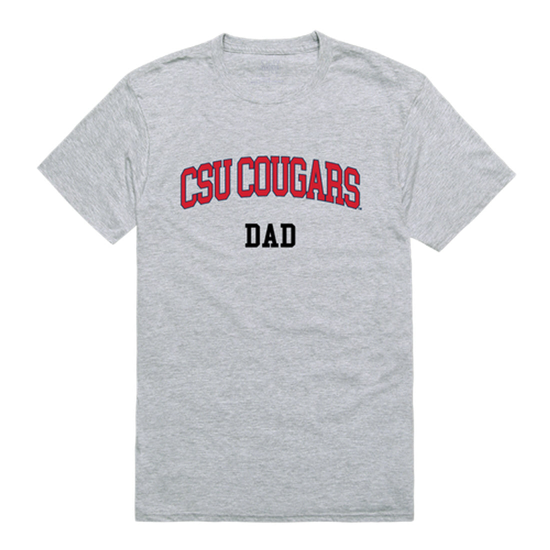 Columbus State University Cougar Dad Tee T-Shirt - Heather Grey, Small