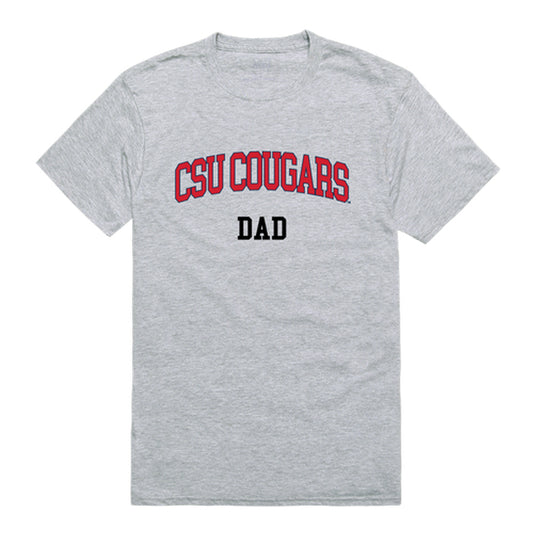 Columbus State University Cougar Dad Tee T-Shirt - Heather Grey, Small