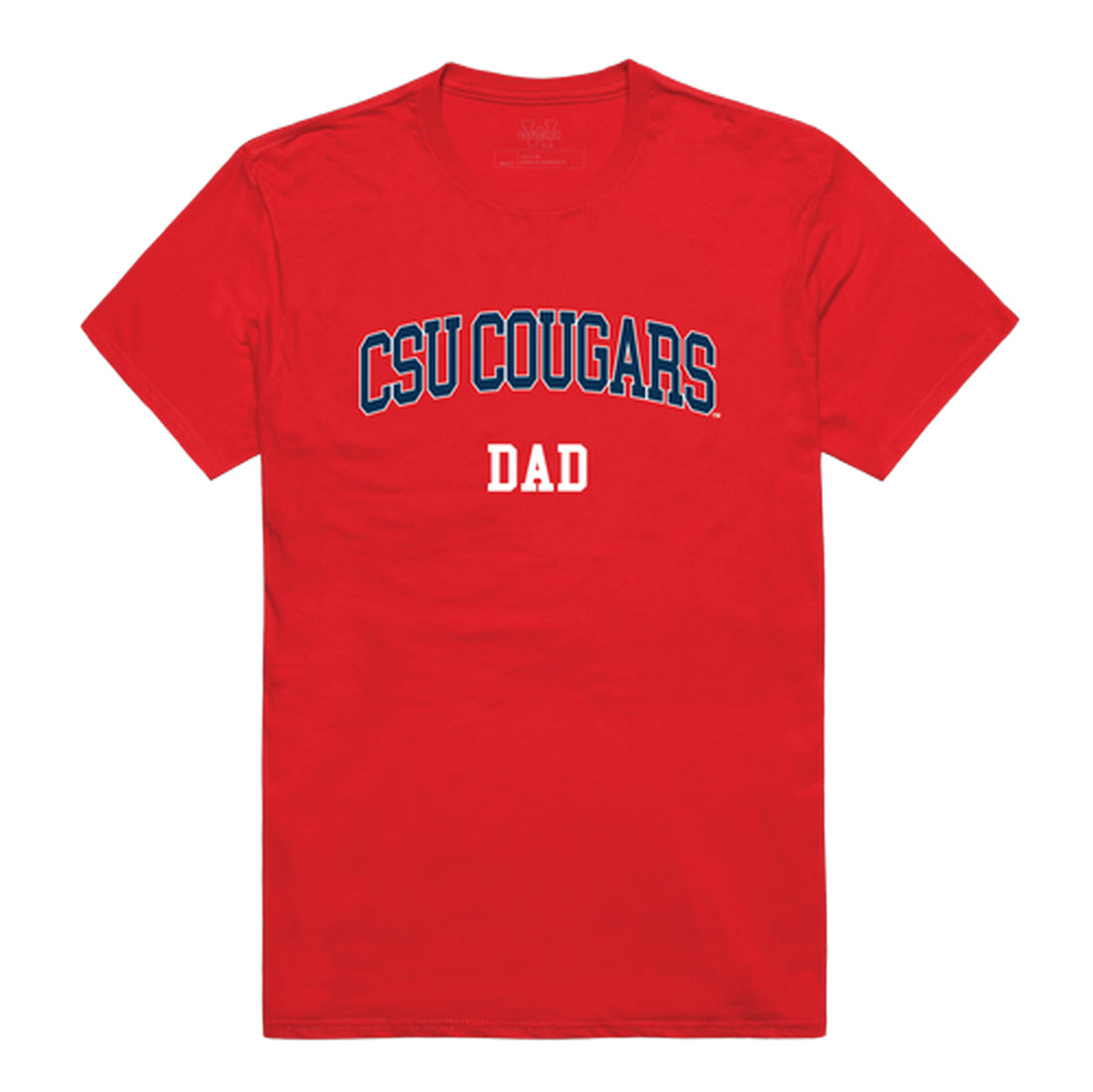 Columbus State University Cougar Dad Tee T-Shirt - Heather Grey, Small