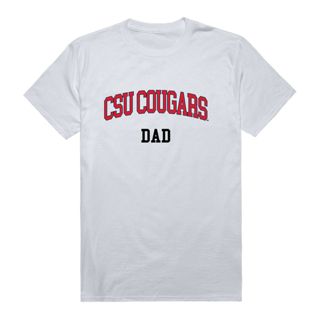 Columbus State University Cougar Dad Tee T-Shirt - Heather Grey, Small