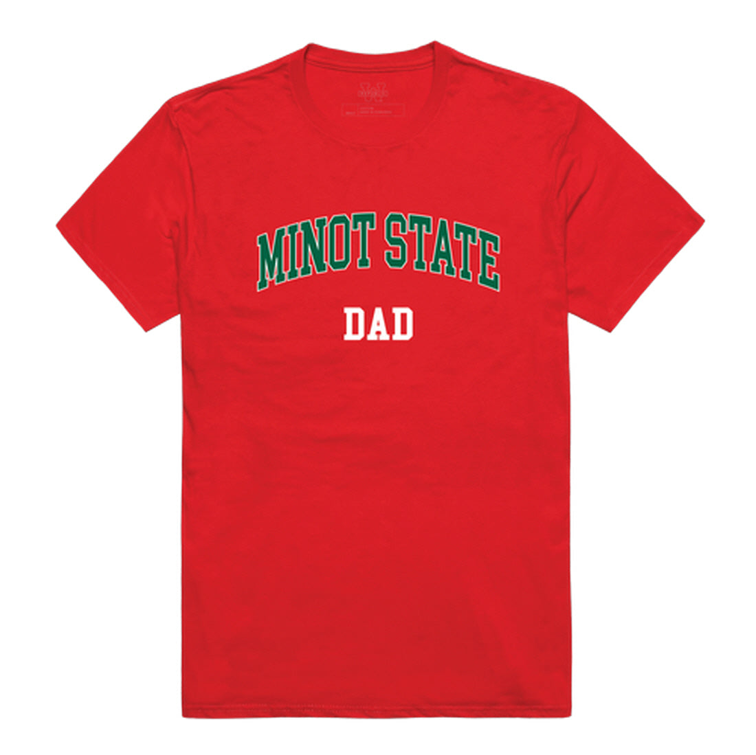 Minot State University Beavers Dad Tee T-Shirt - Heather Grey, Small