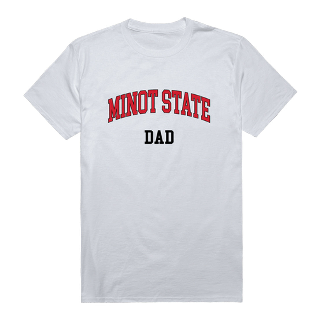 Minot State University Beavers Dad Tee T-Shirt - Heather Grey, Small