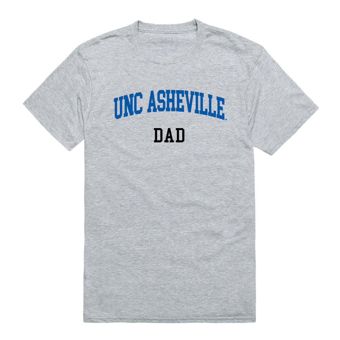 UNC University of North Carolina at Asheville Bulldogs Dad Tee T-Shirt - Heather Grey, Small