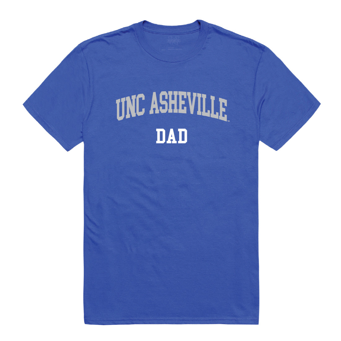 UNC University of North Carolina at Asheville Bulldogs Dad Tee T-Shirt - Heather Grey, Small